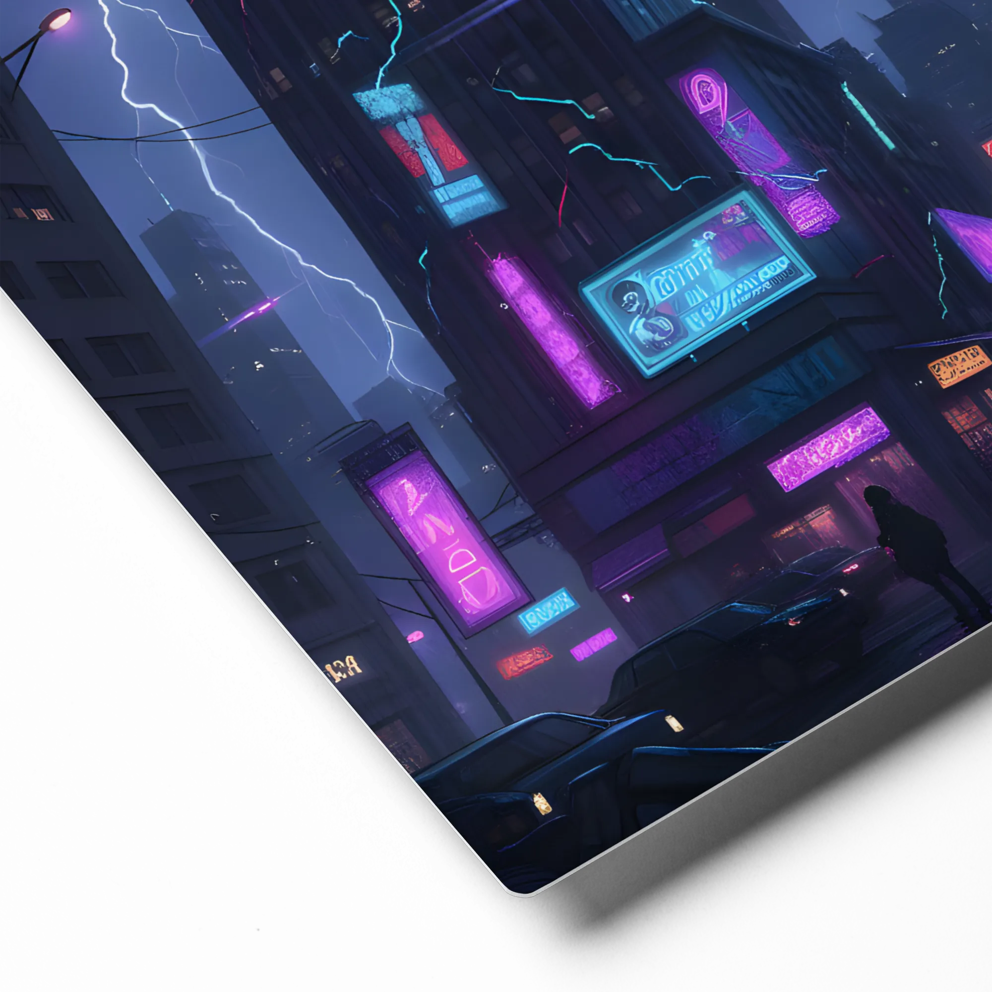 Cyberpunk Woodpecker 
 Canvas | 32″x 32″