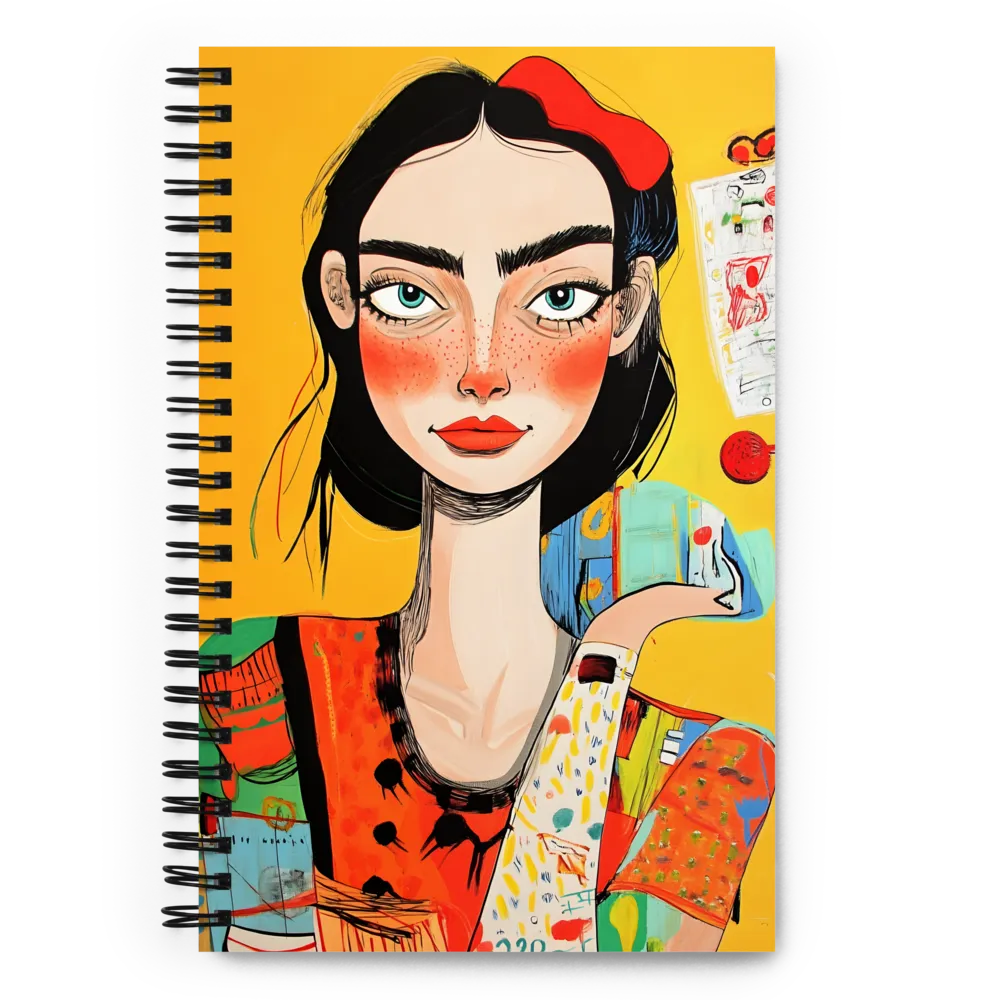 Expressive Pop Art Portrait 
 Spiral Notebook | 140 pages