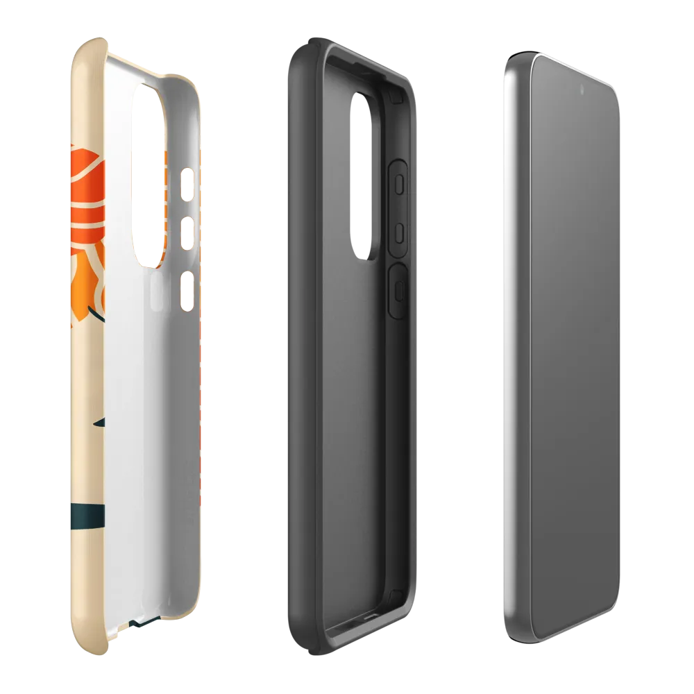 Wavy Orange Profile | Phone Case