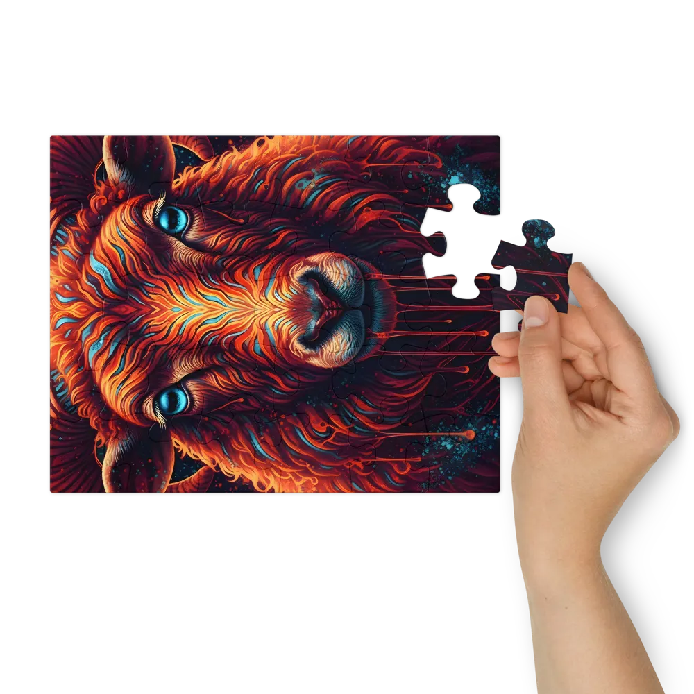 Luminous Ram 
 Jigsaw Puzzle in Tin Box