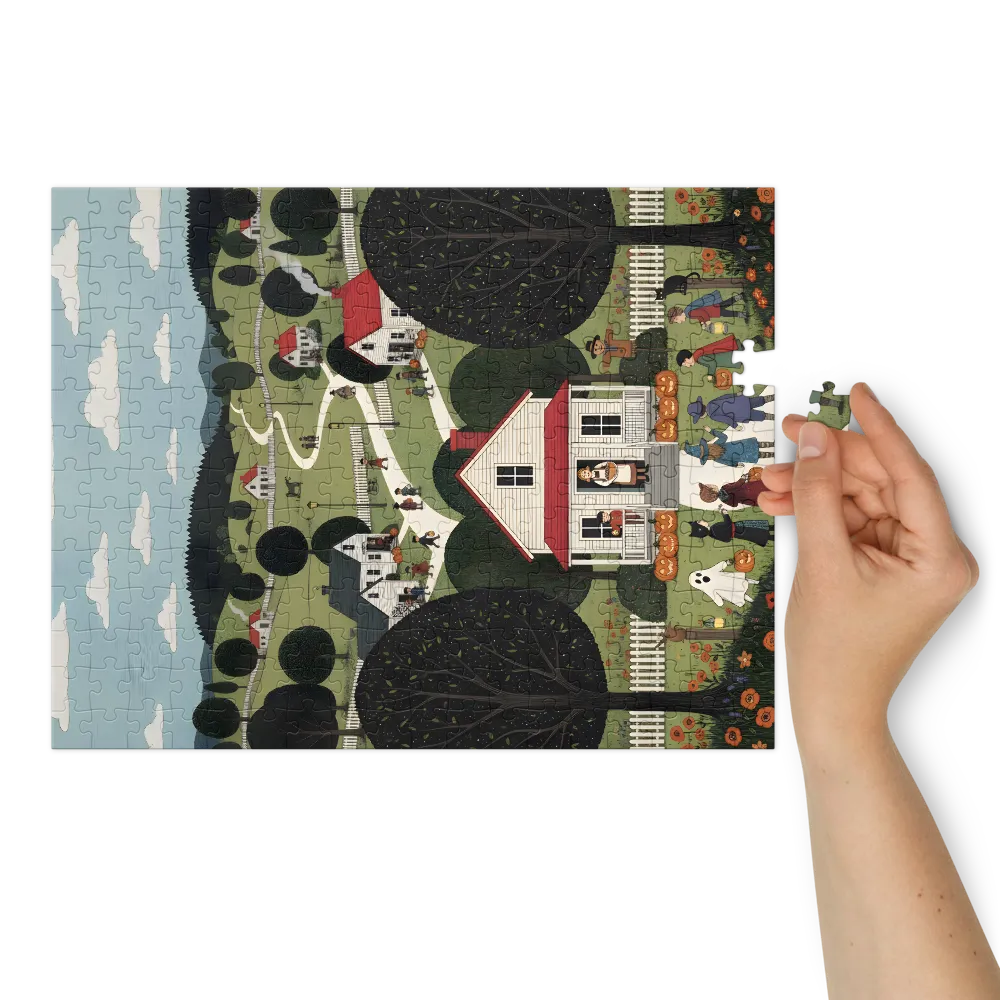 Village Trick‑or‑Treat | Jigsaw Puzzles