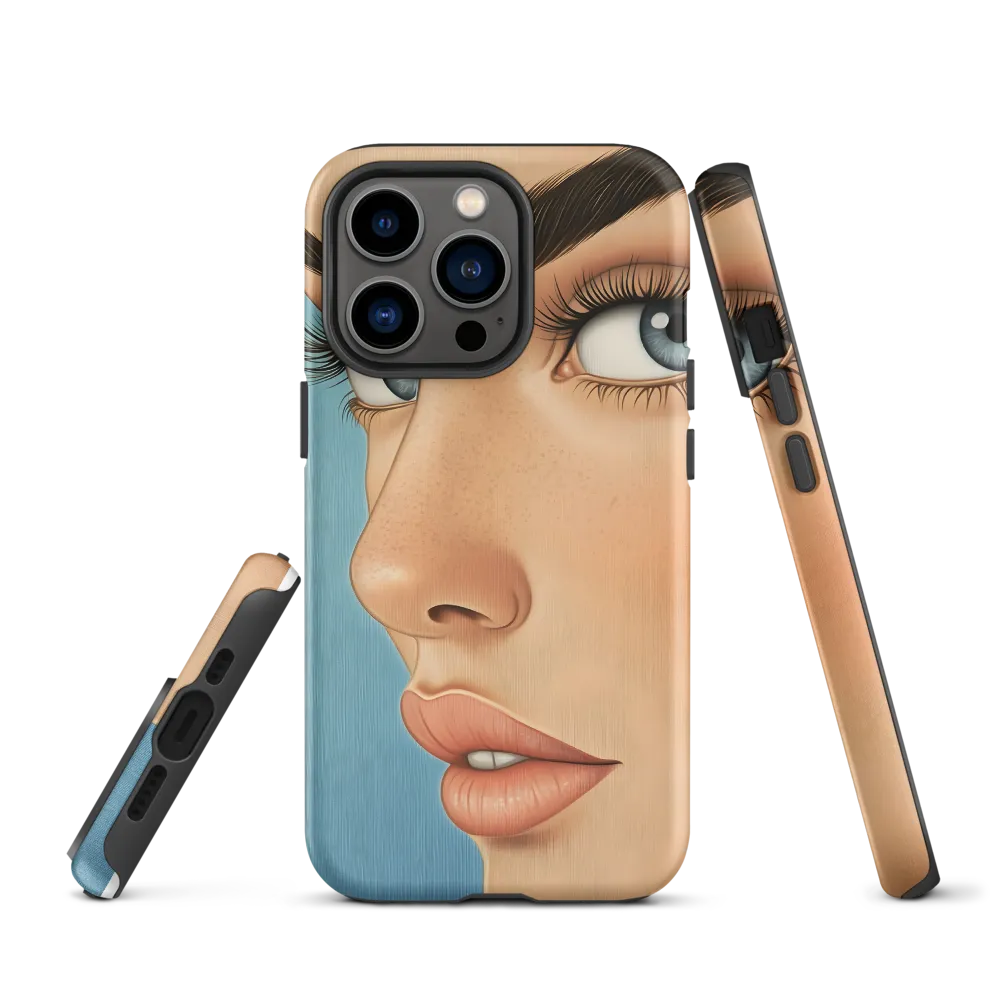 Close-Up Portrait of a Woman | Phone Case