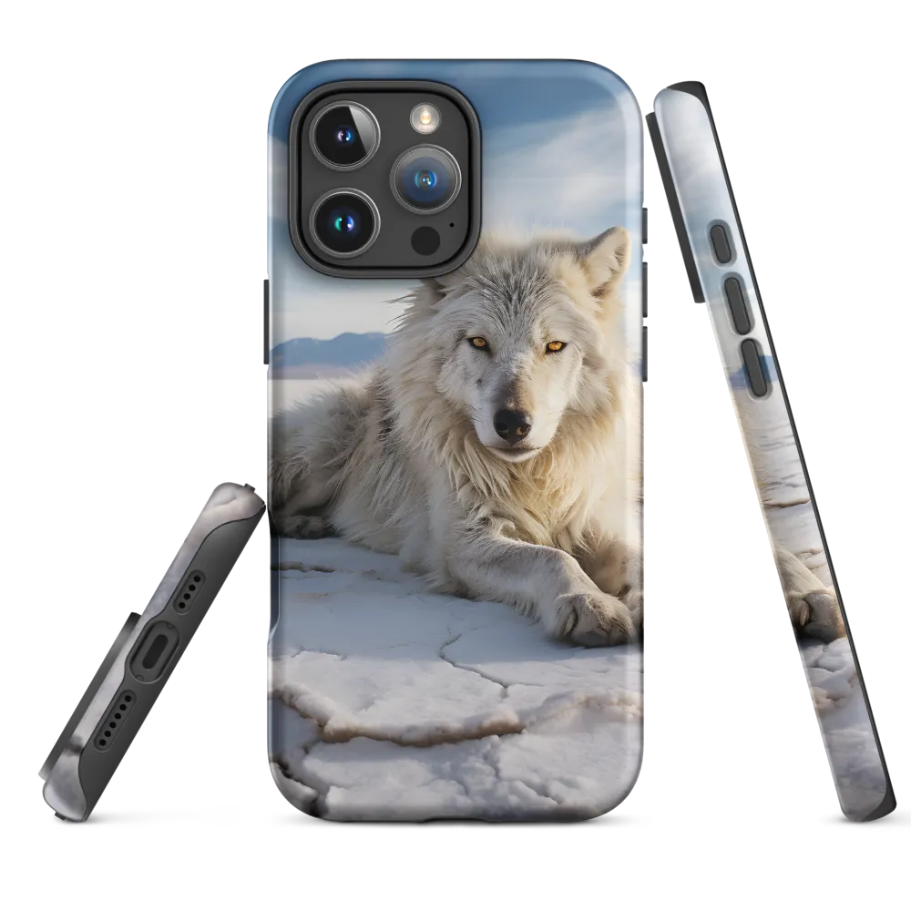 Arctic Wolf on Salt Flat