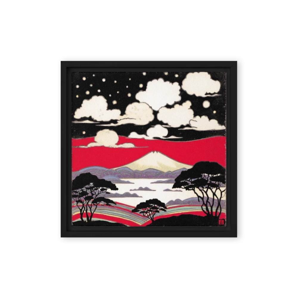 Mount Fuji Under Starry Sky