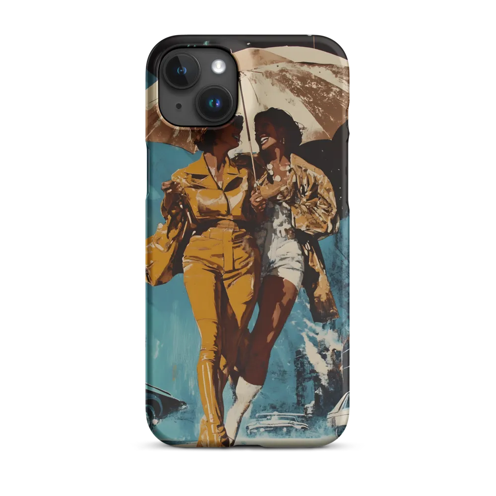 Women Walking in Urban Scene | Phone Case