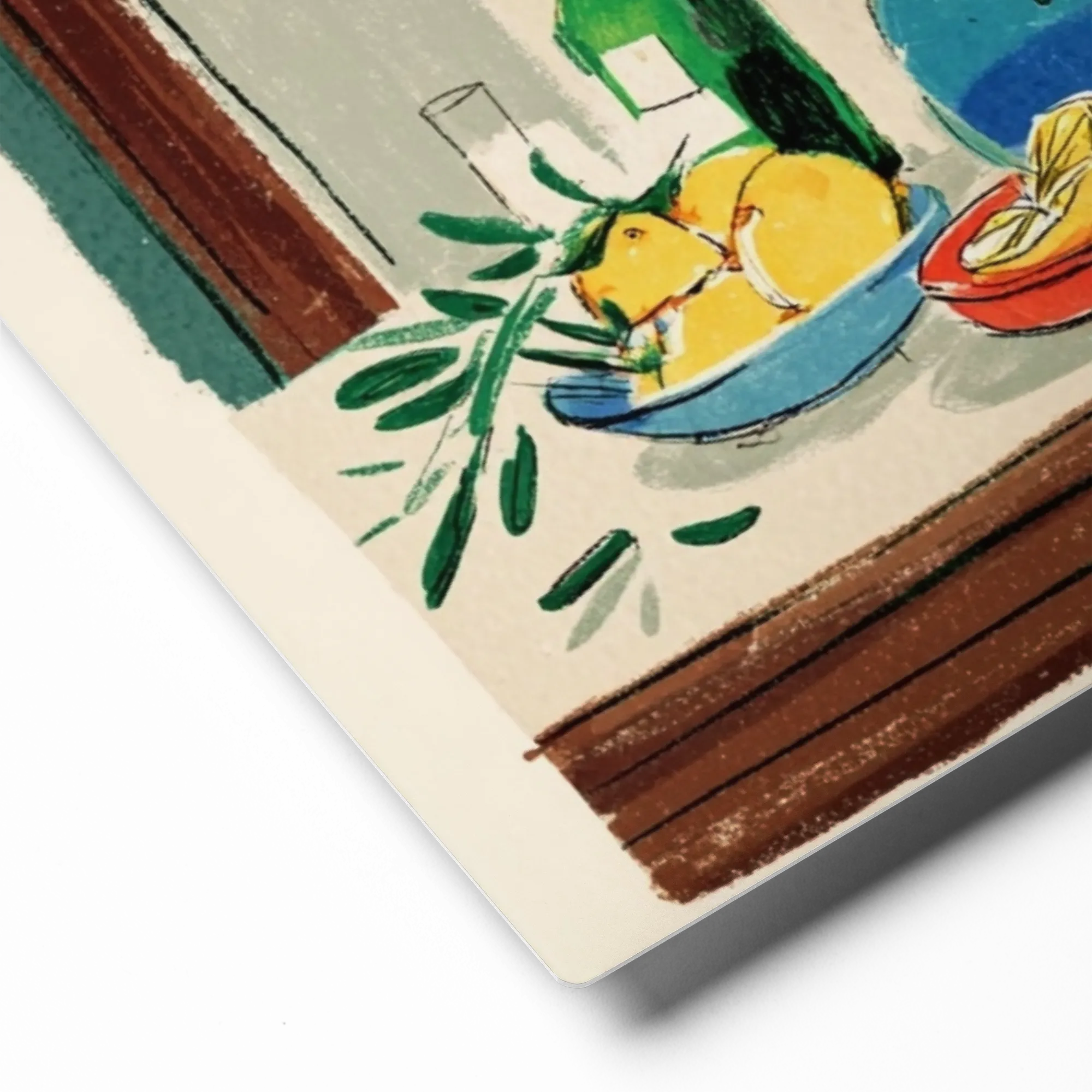 Mediterranean Still Life with Flowers | Art Print