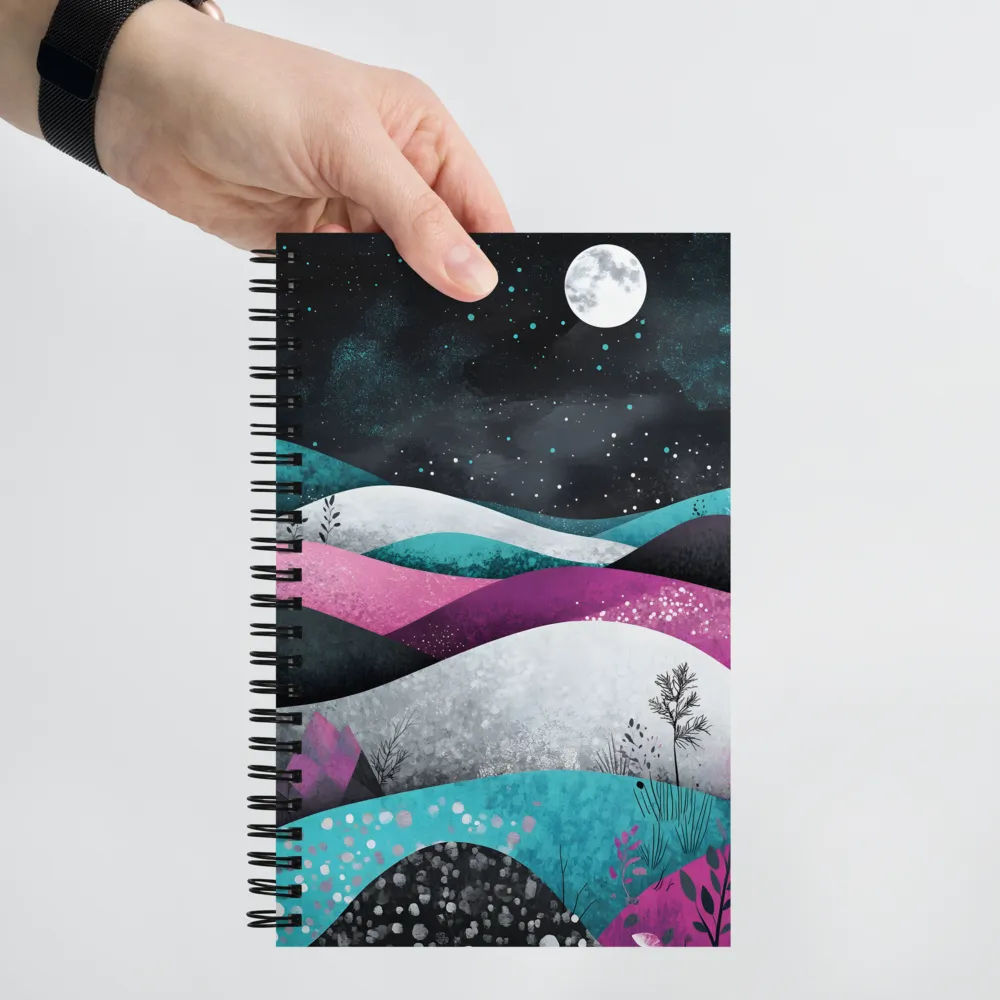Cosmic Hills Nocturne 
 Spiral Notebook | 140 pages