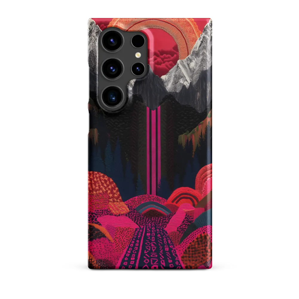 Magenta Mountain Waterfall | Phone Case