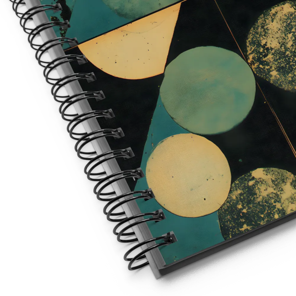 Distressed Geometric Abstraction 
 Spiral Notebook | 140 pages