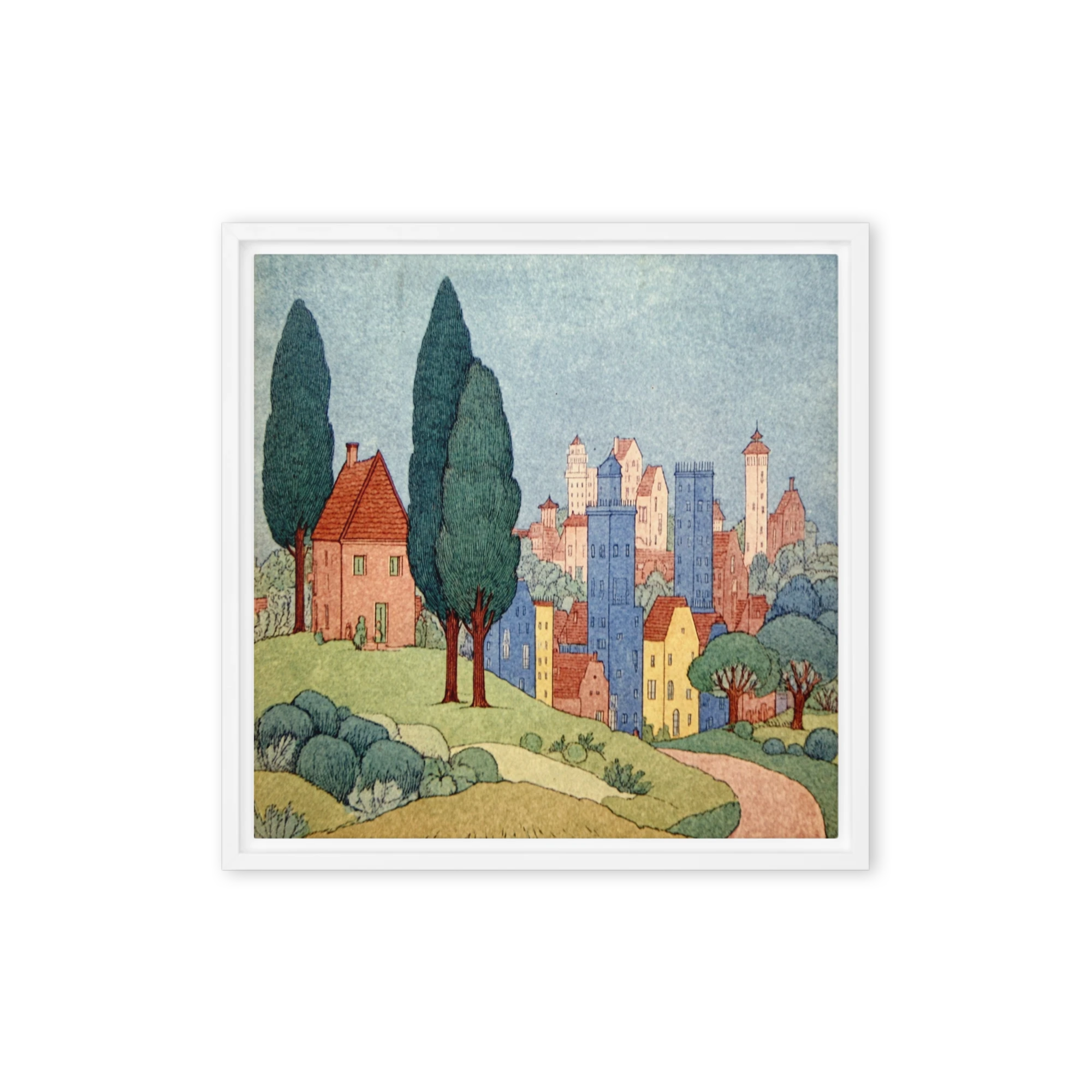 Italian Village Landscape