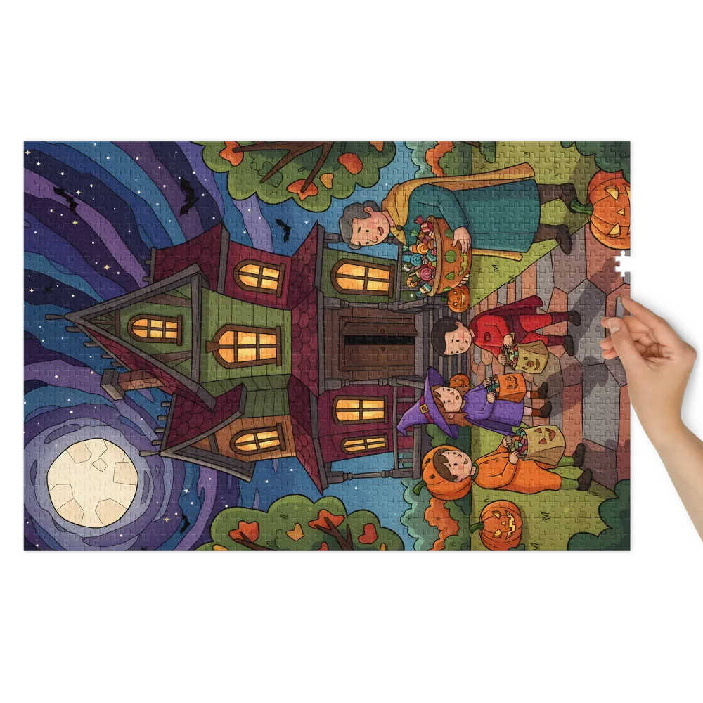 Moonlit Trick-or-Treat | Jigsaw Puzzles