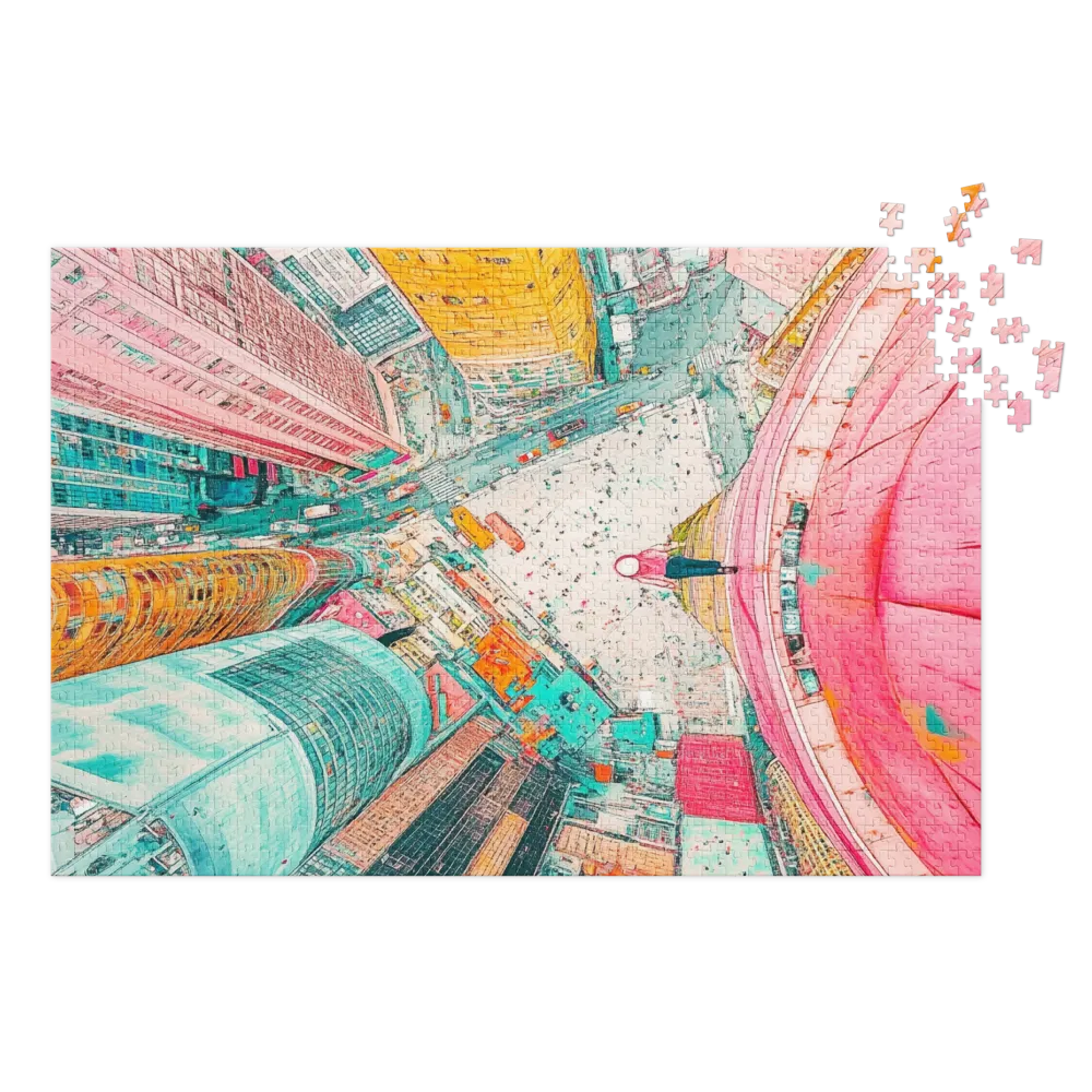 Surreal Aerial Urban Landscape | Jigsaw Puzzle (252/520 pieces)