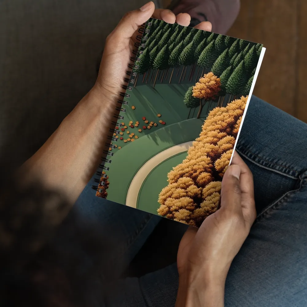Autumnal Forest Path 
 Spiral Notebook | 140 pages