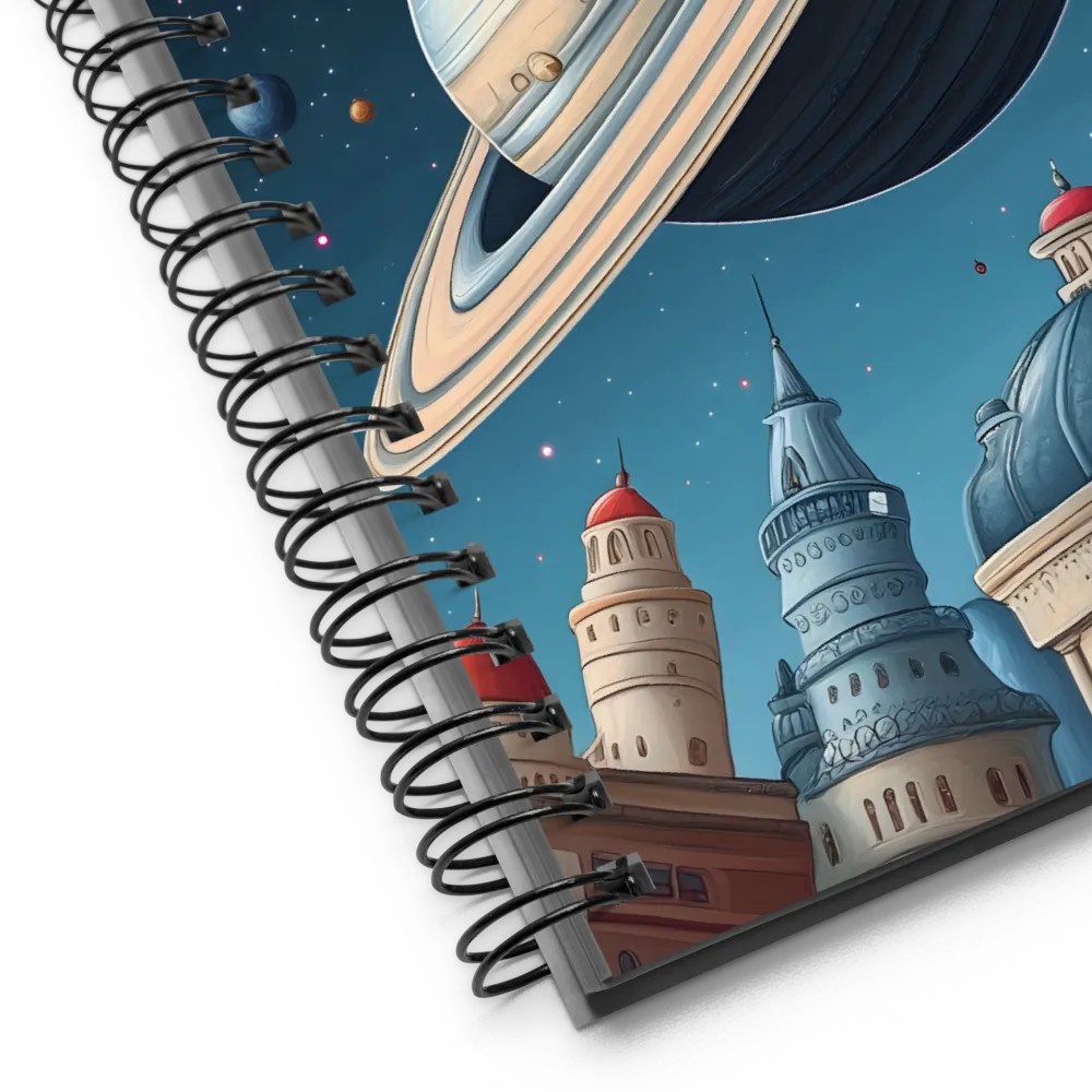 Cosmic Cityscape 
 Spiral Notebook | 140 pages