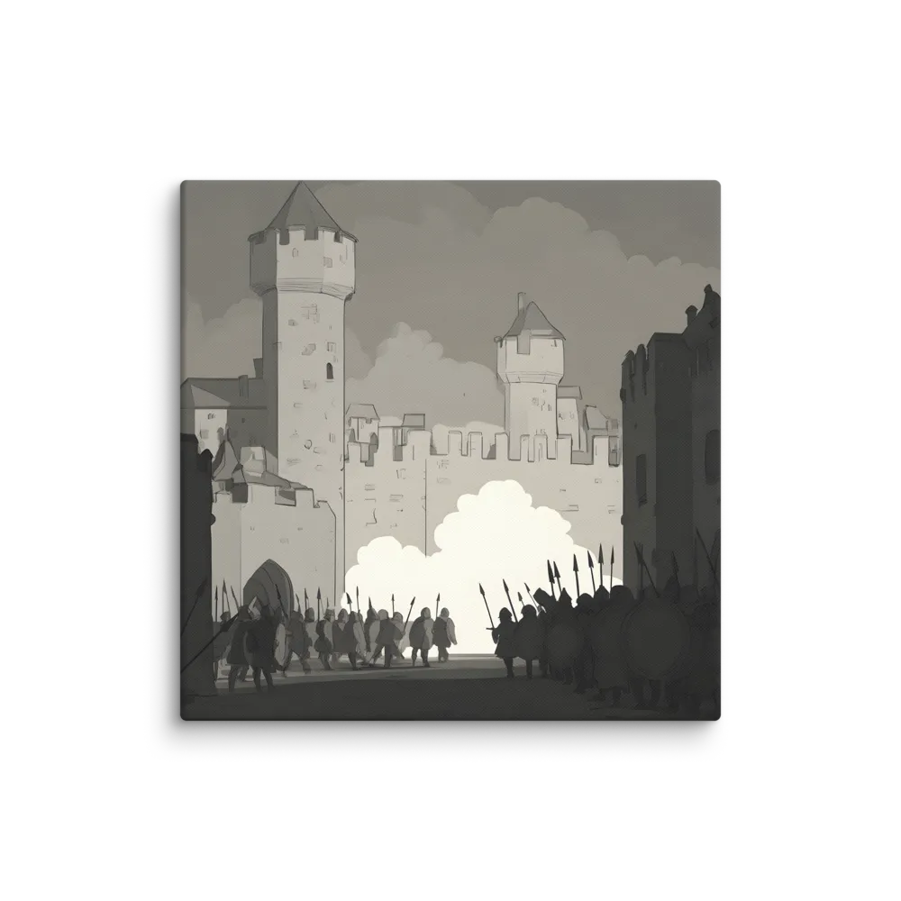 March on the Castle 
 Canvas | 30″x 30″