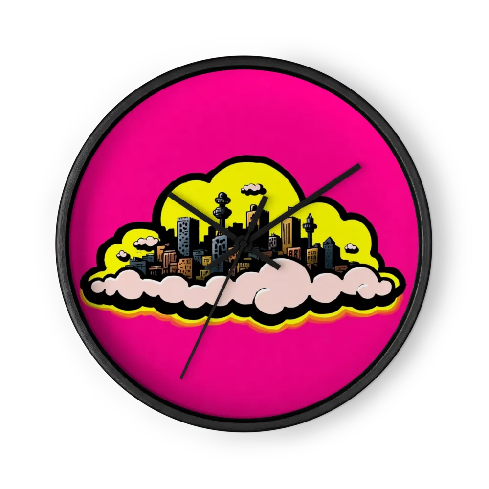 City Above Clouds | Wall Clock