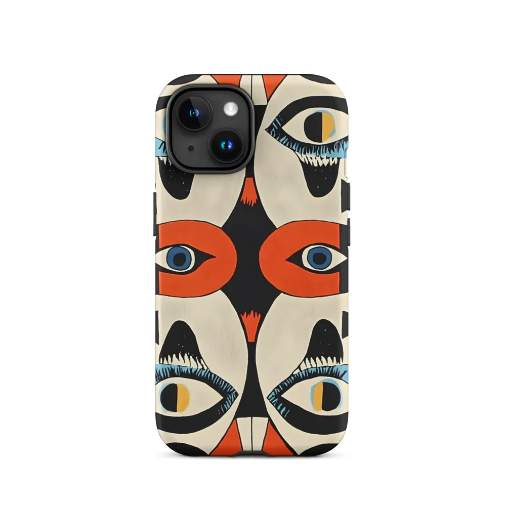 Abstract Eyes and Faces Design | Phone Case