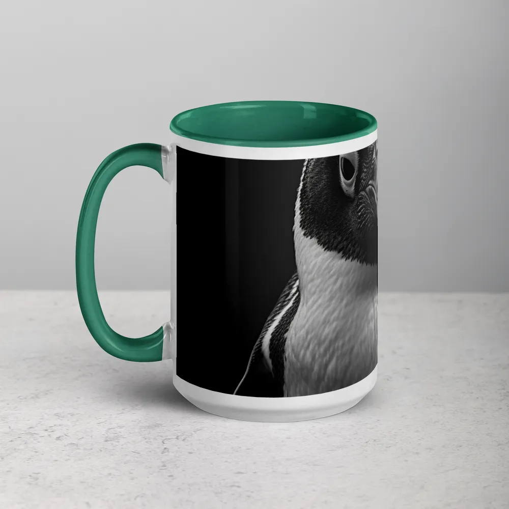 Monochrome Penguin Portrait 
 Mug