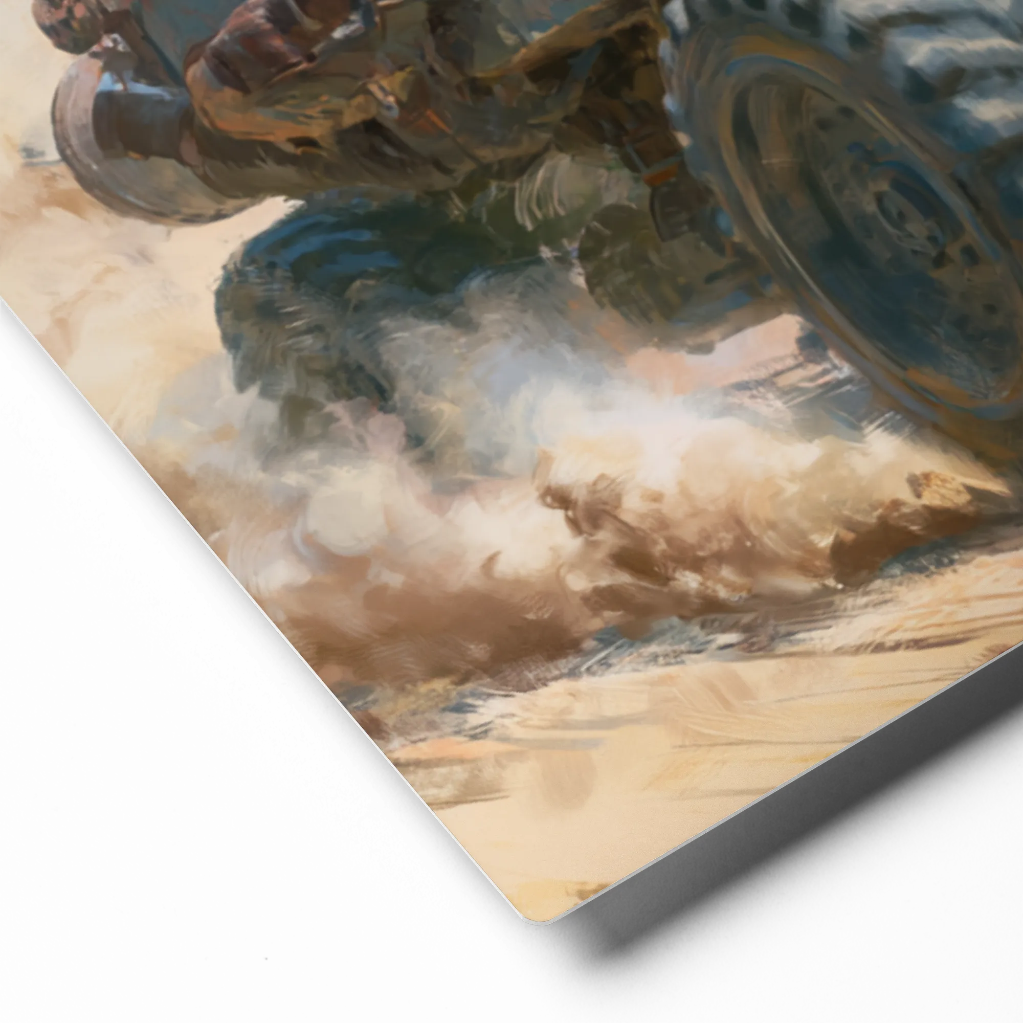 Dust and Gears 
 Canvas | 8″x 8″