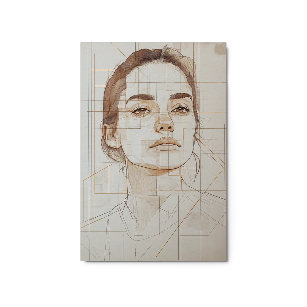 Architectural Portrait of a Woman | Art Print