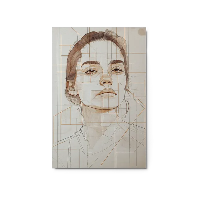 Architectural Portrait of a Woman | Art Print