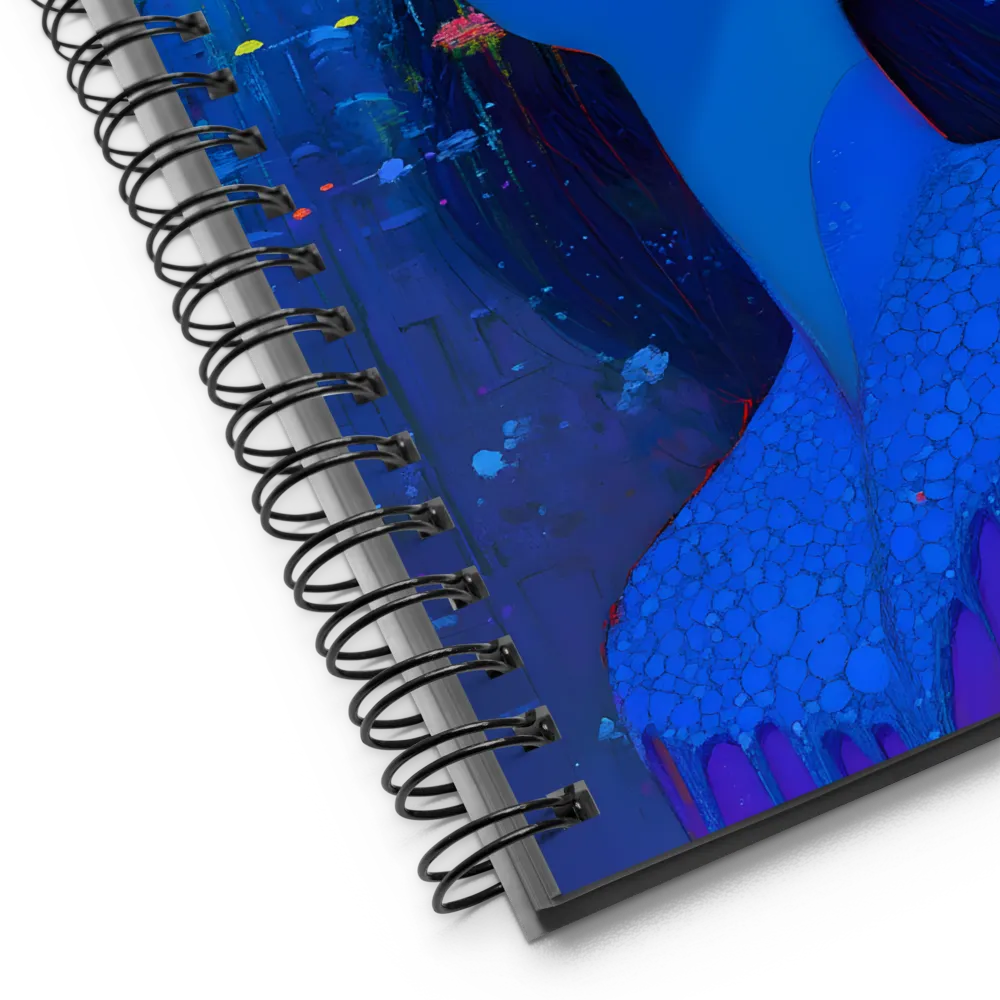 Beneath the Ethereal Bloom 
 Spiral Notebook | 140 pages
