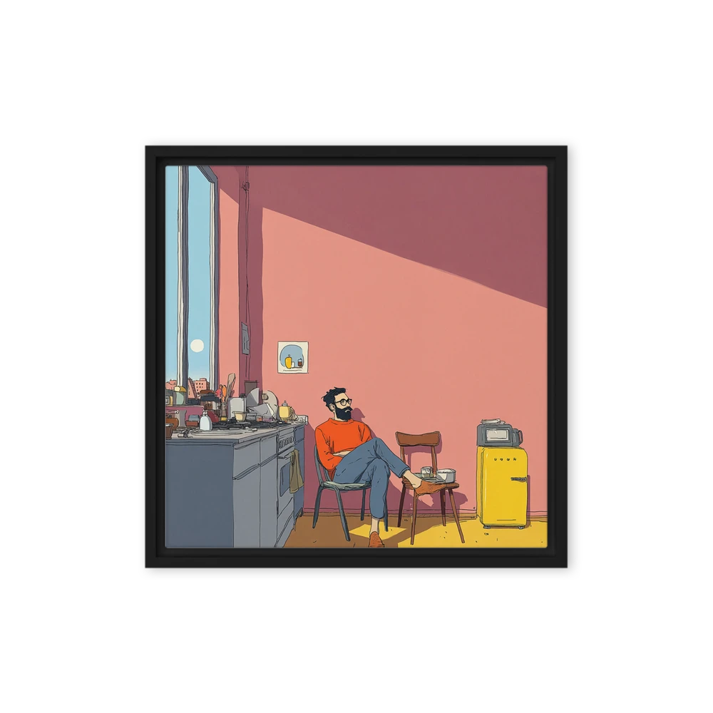Sunlit Kitchen Serenity | Art Print