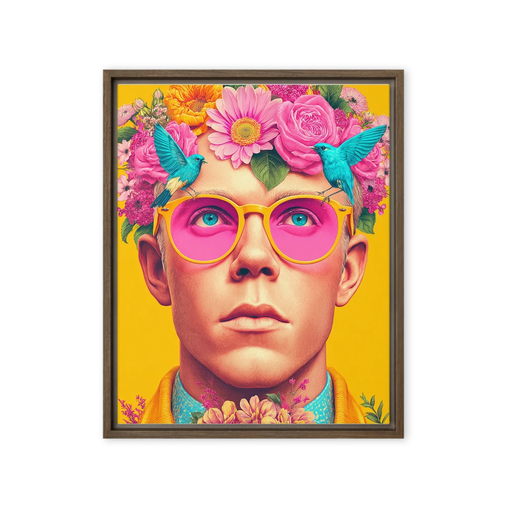 Whimsical Floral Portrait | Art Print