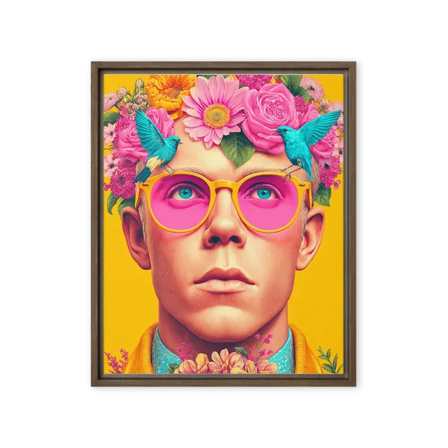 Whimsical Floral Portrait | Art Print