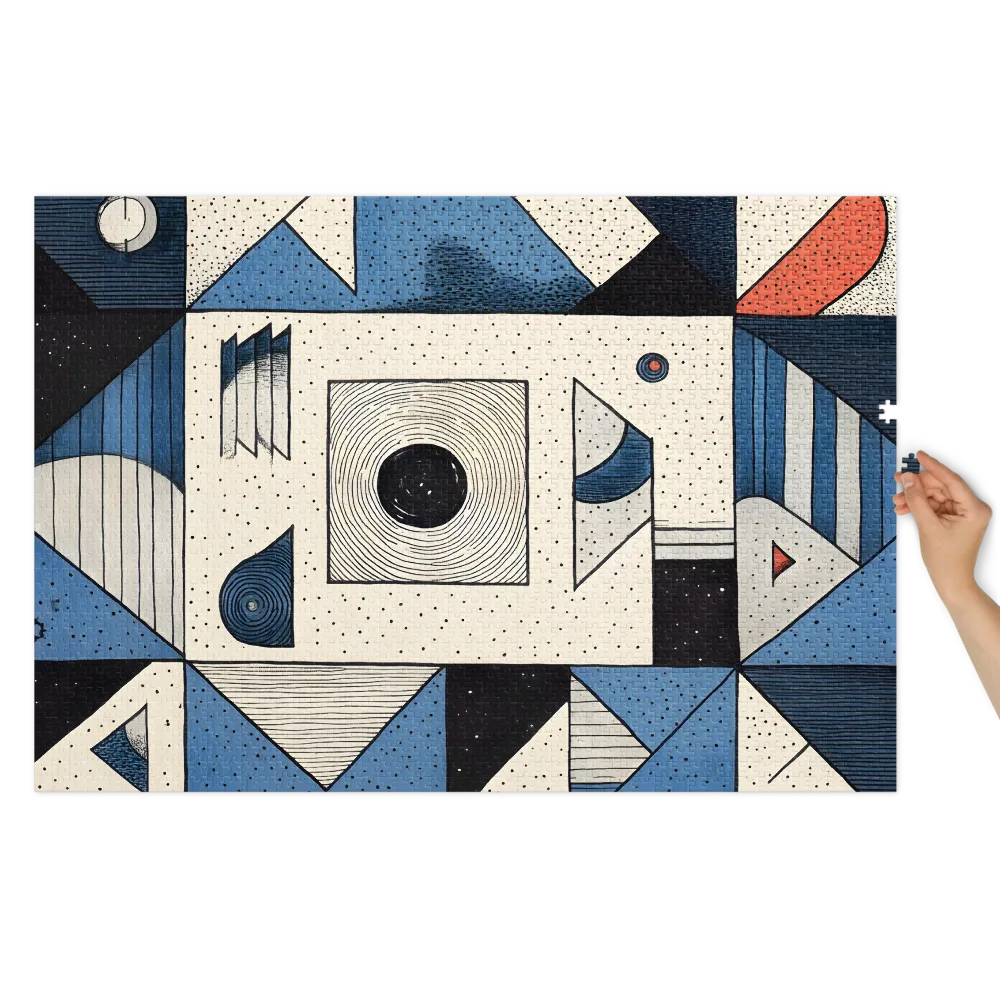 Cosmic Geometry 
 Jigsaw Puzzle in Tin Box