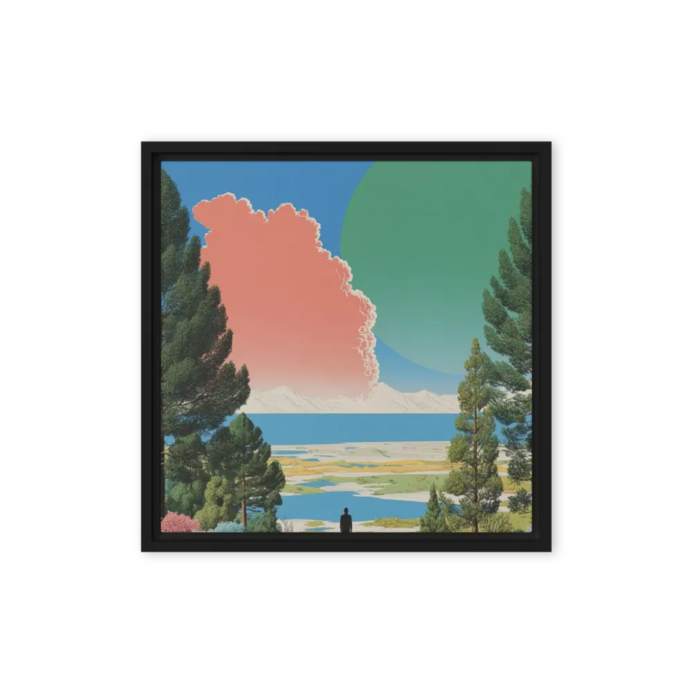 Silent Horizon 
 Canvas with White Frame