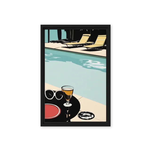 Mid-Century Poolside Retreat | Art Print