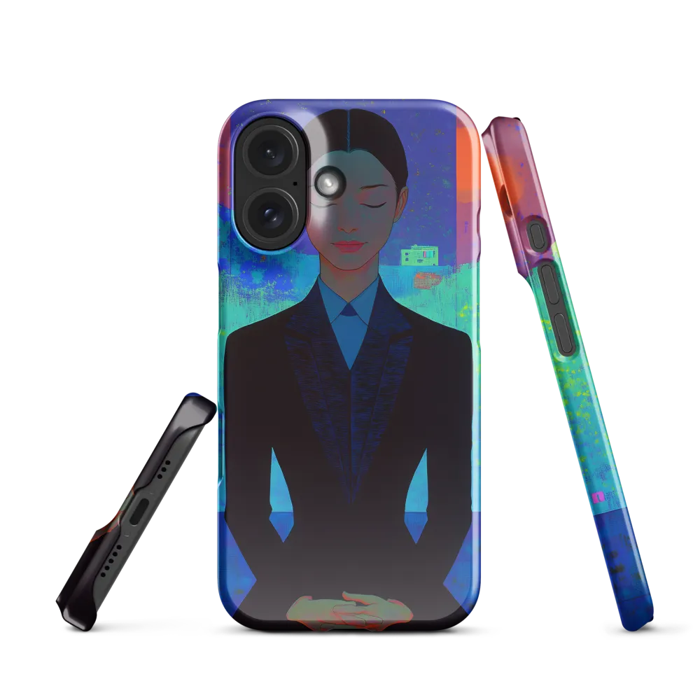 Meditative Urban Canvas 
 iPhone 17 Pro Max | Snap Case