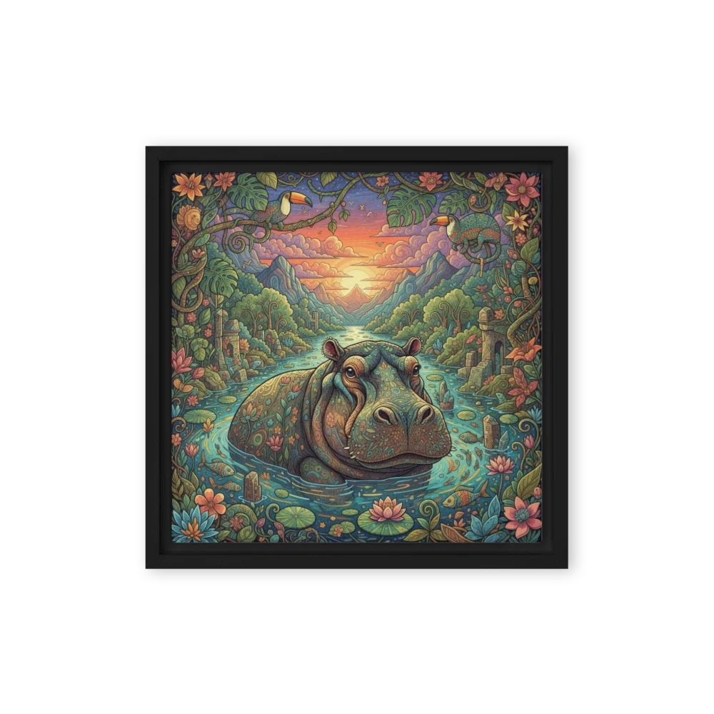 Lotus Hippo at Dusk