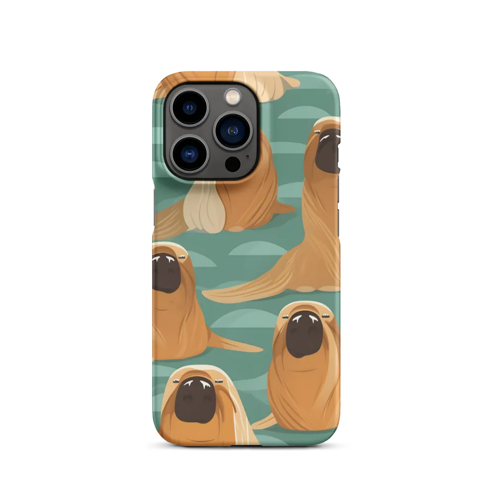 Whimsical Walrus Pattern | Phone Case