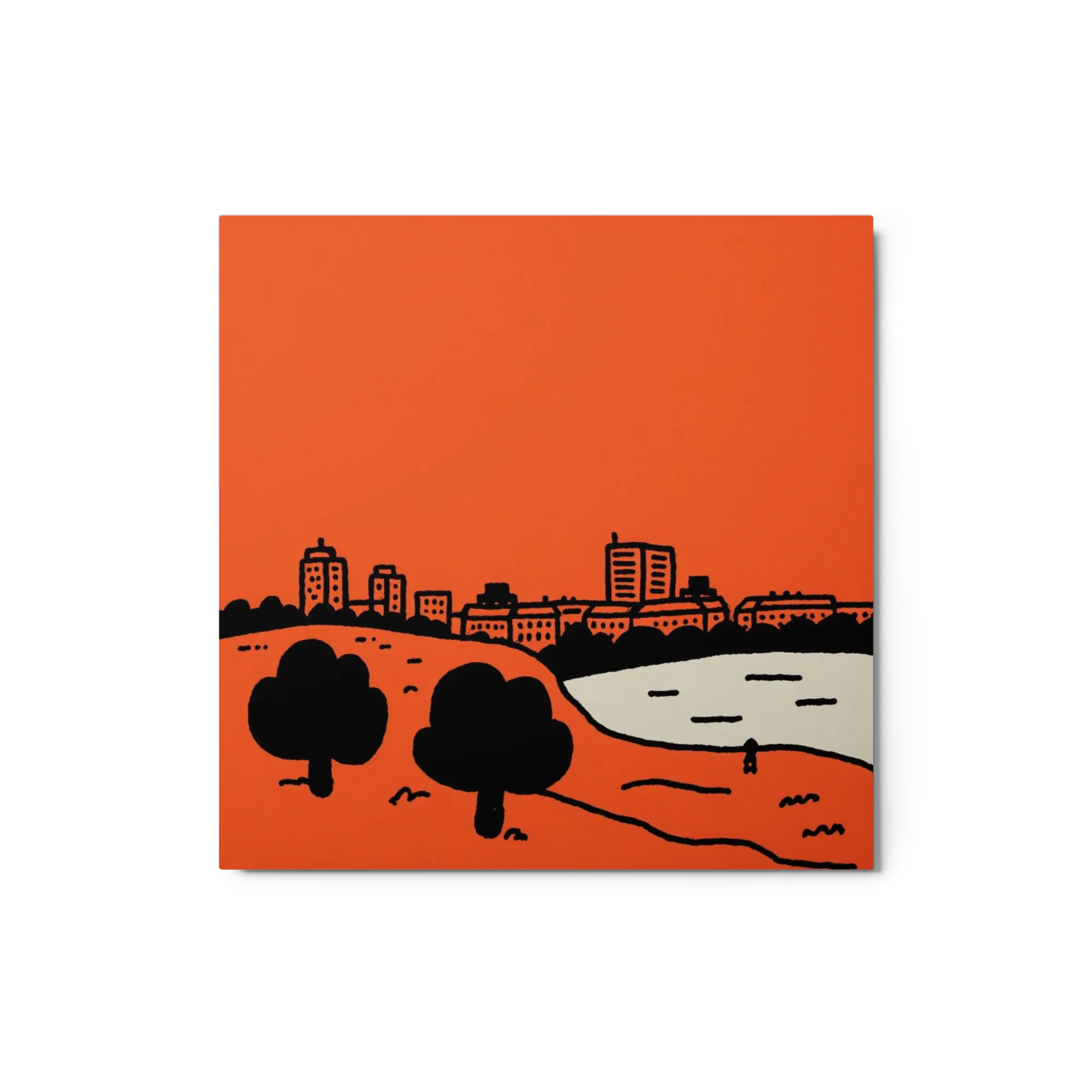 Orange Cityscape