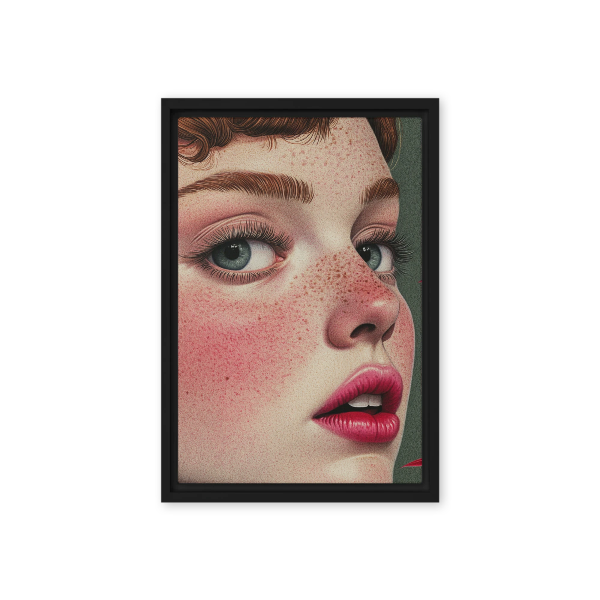 Freckled Girl Portrait