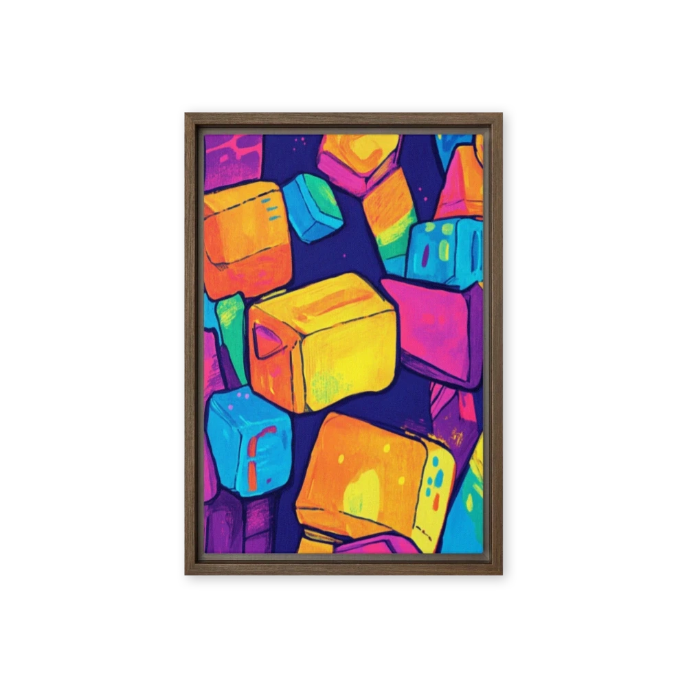 Colorful Geometric Blocks Design