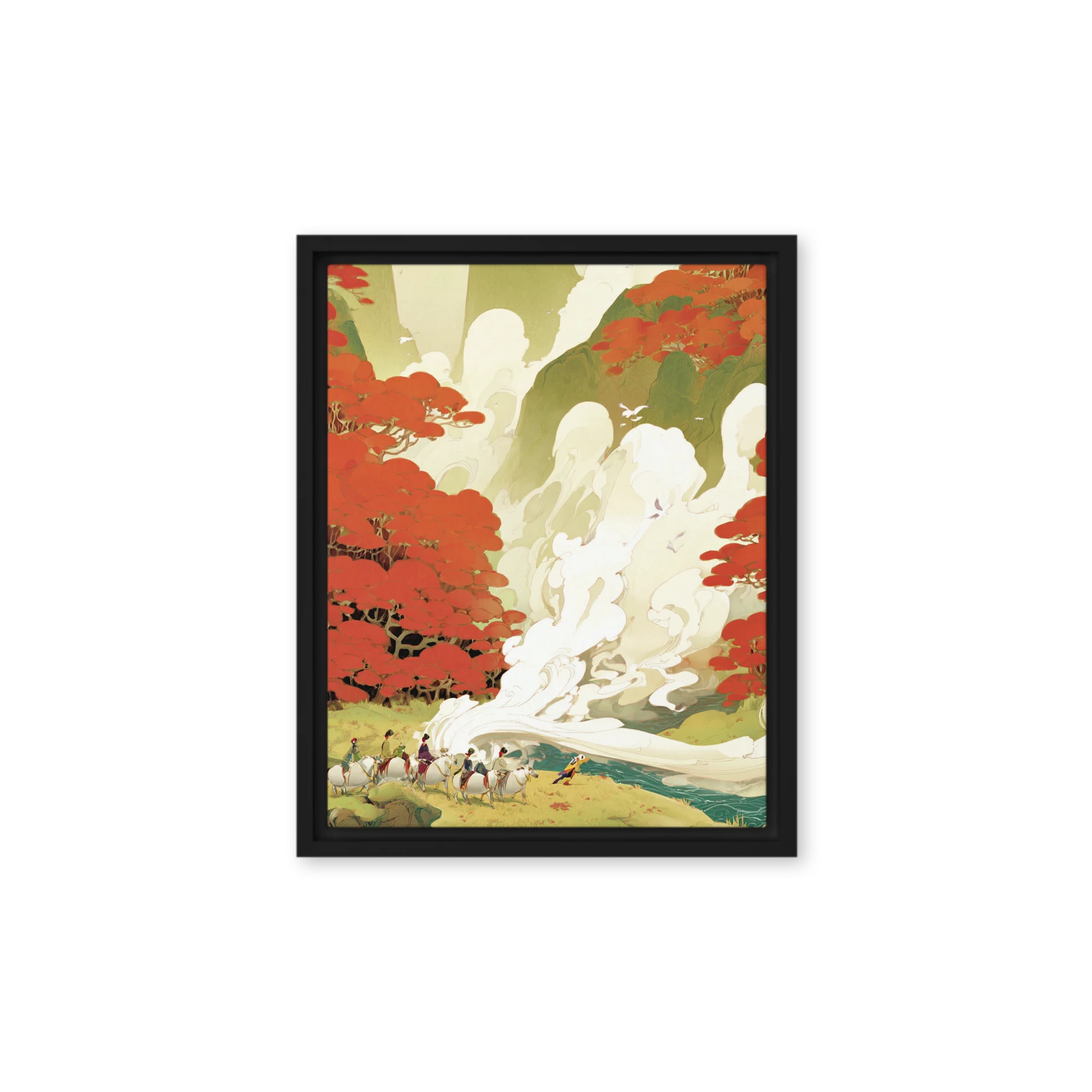 Crimson Forest Journey | Art Print