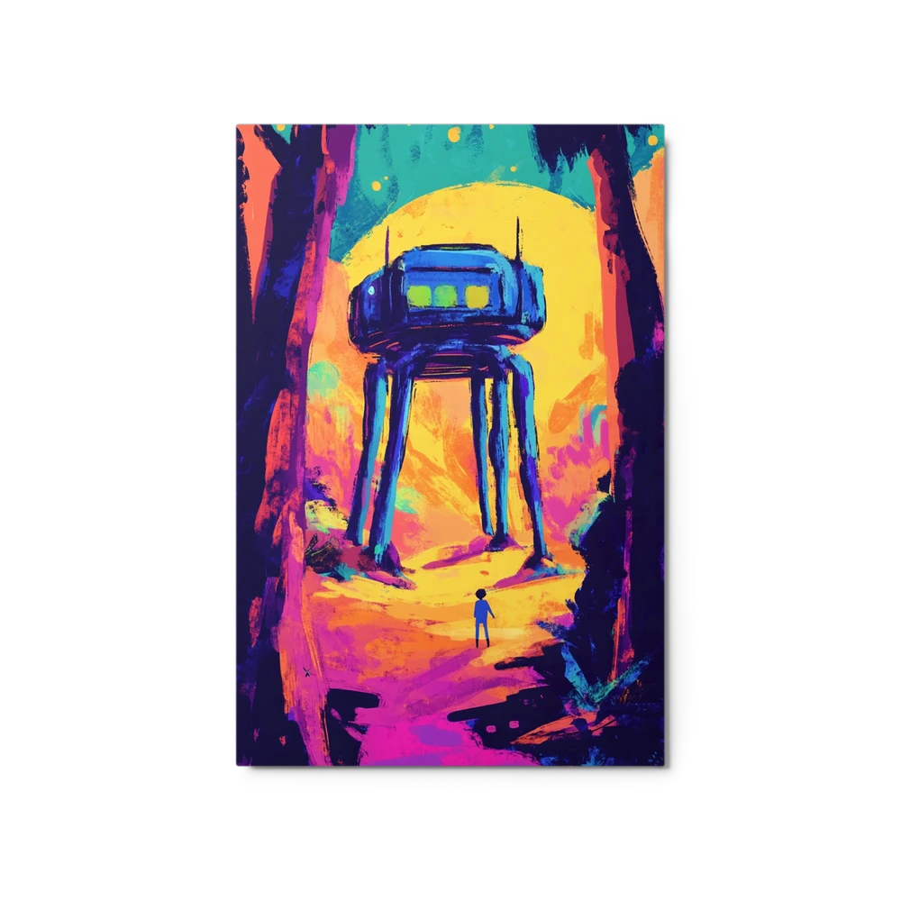 The Observer on a Radiant Alien World | Art Print