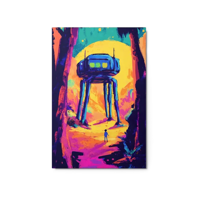 The Observer on a Radiant Alien World | Art Print
