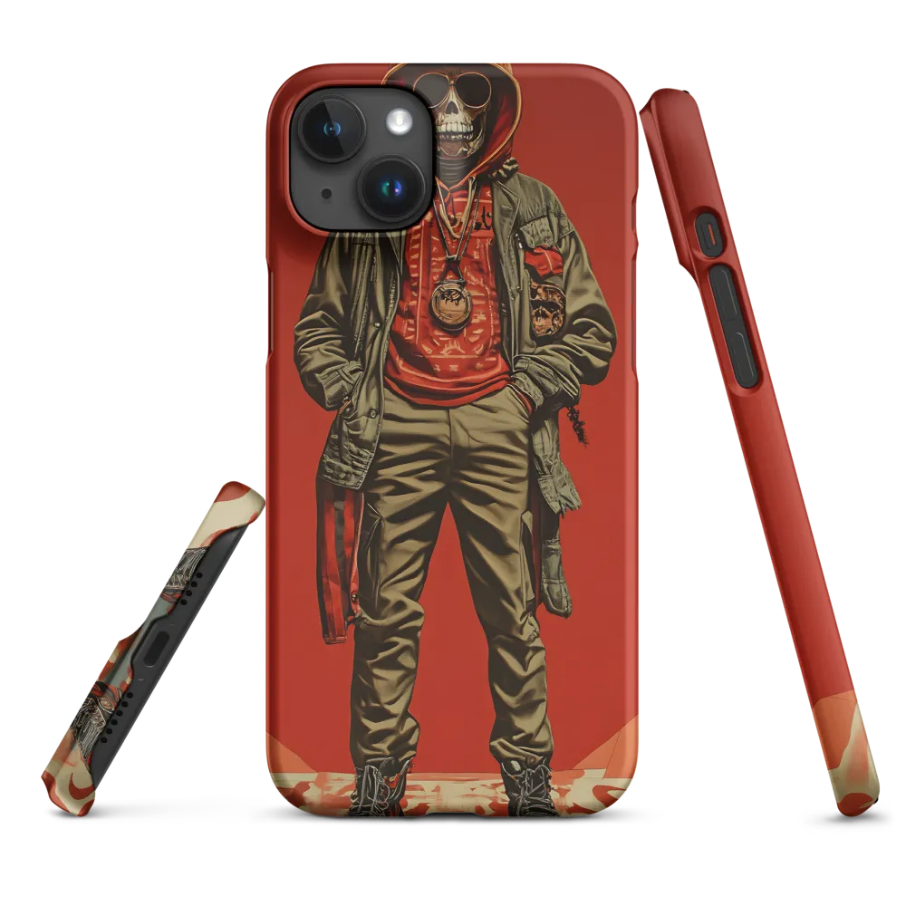 Stylish Skeleton in Urban Fashion | Phone Case