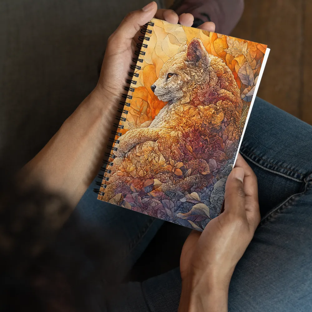 Organic Fox Mosaic 
 Spiral Notebook | 140 pages