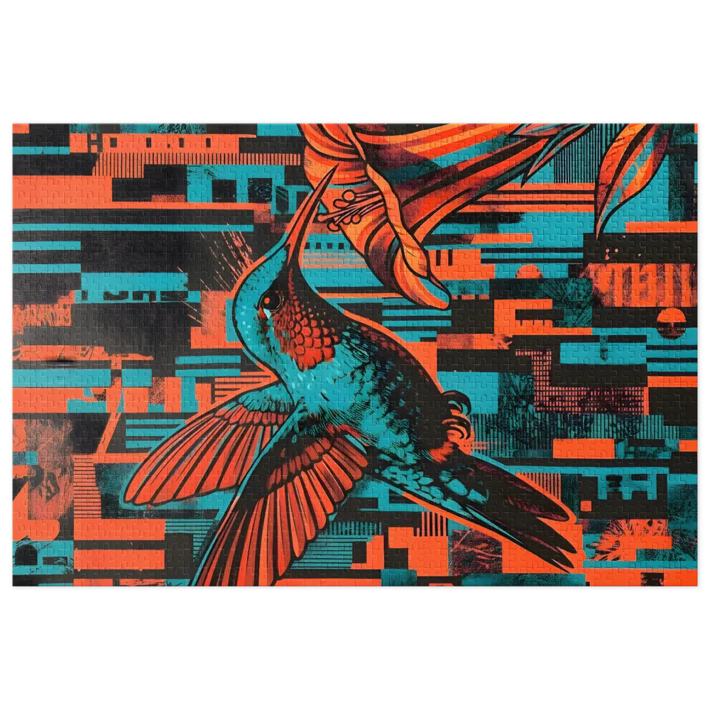 Hummingbird Screenprint | Jigsaw Puzzles