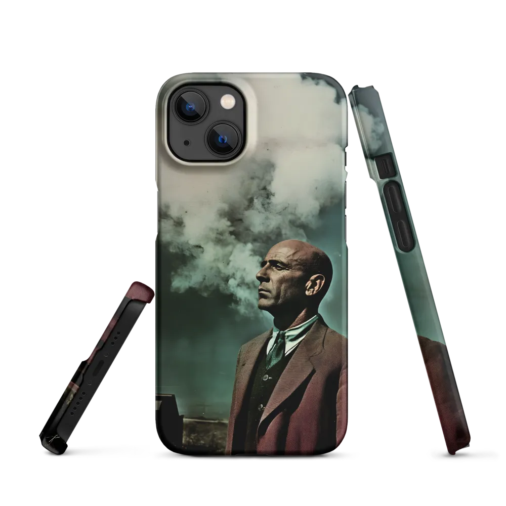 Surreal Portrait of a Man with Smoke | Phone Case