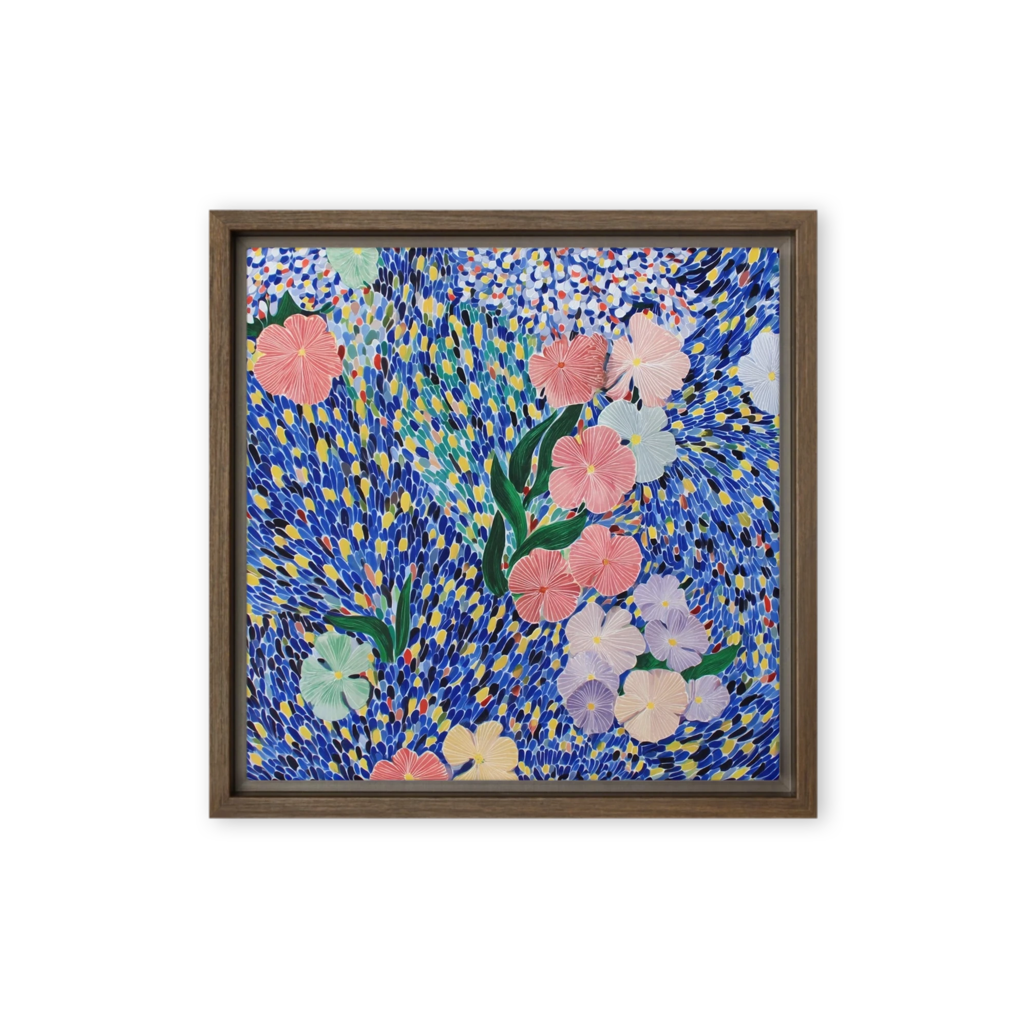 Pointillist Garden of Blossoms