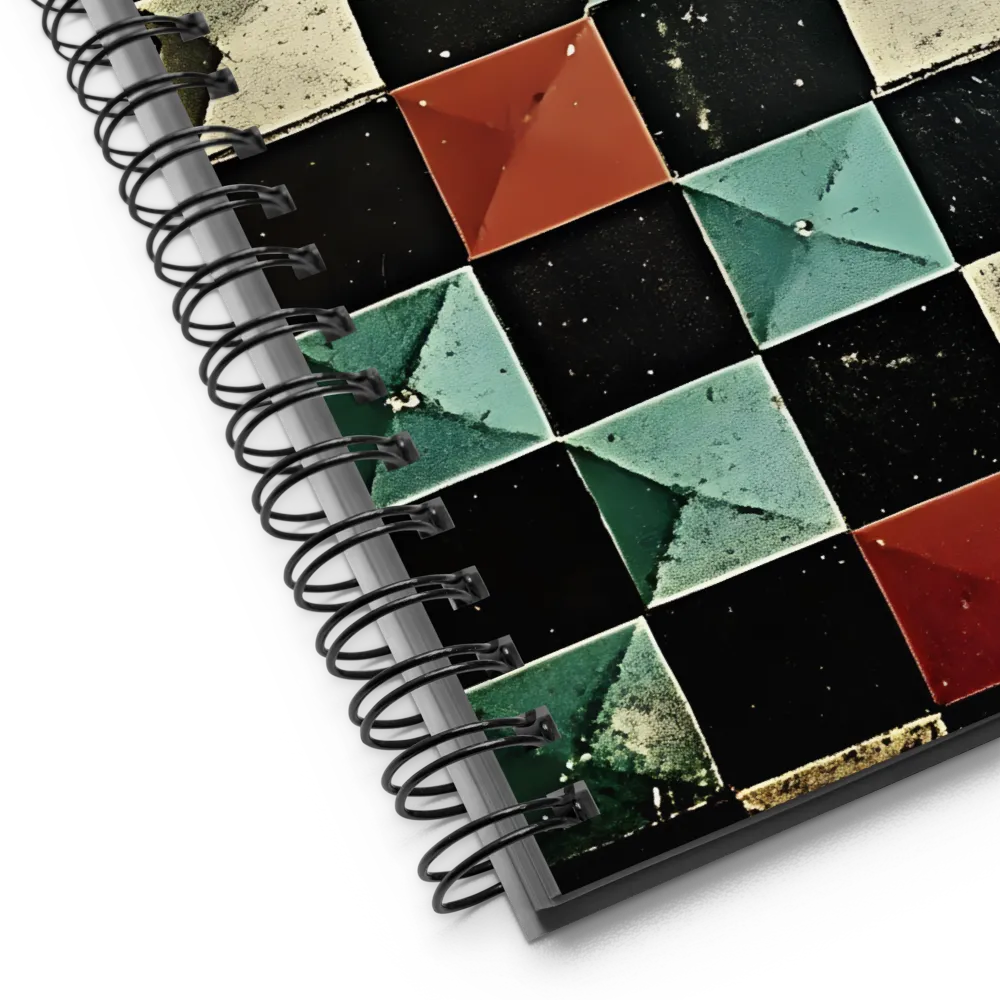 Pyramidal Tile Geometry 
 Spiral Notebook | 140 pages