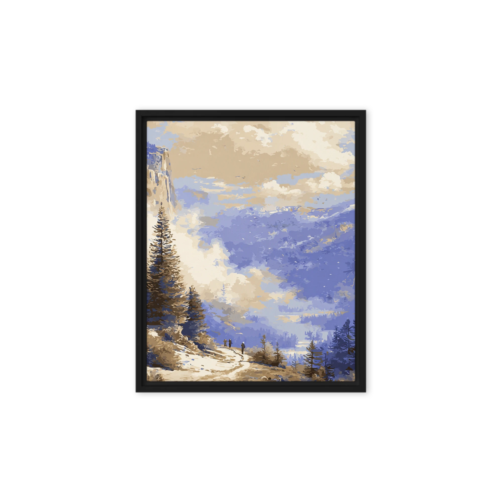 Winter Ascent: A Textured Landscape
