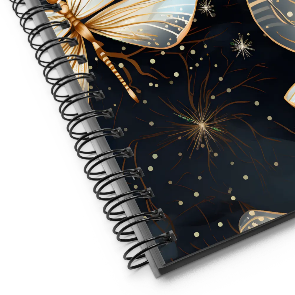 Ethereal Dance: Dragonflies in a Midnight Garden