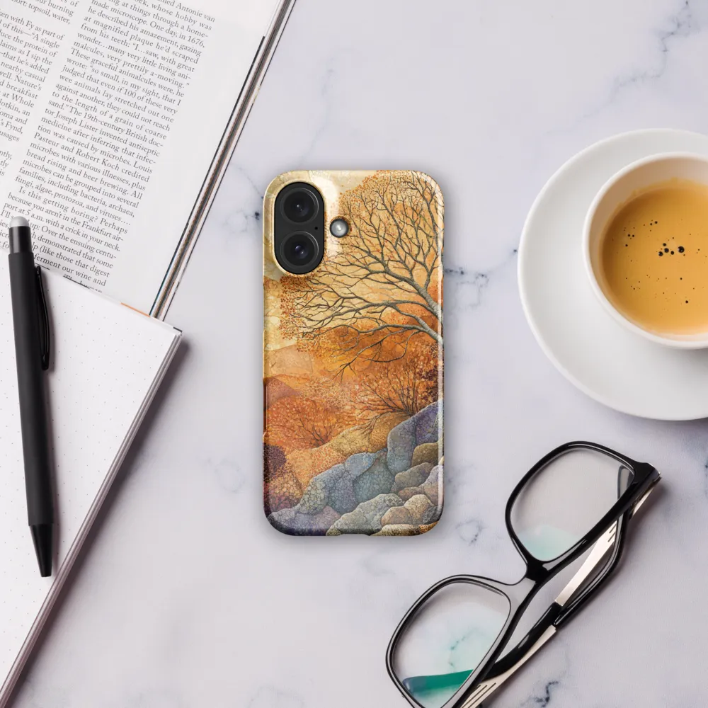 Autumnal Mosaic Tree Landscape 
 iPhone 12 Mini | Snap Case